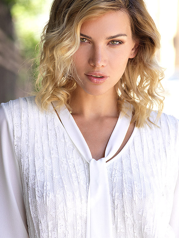 EMMEBIVI Lace Blouse Renee Ecru