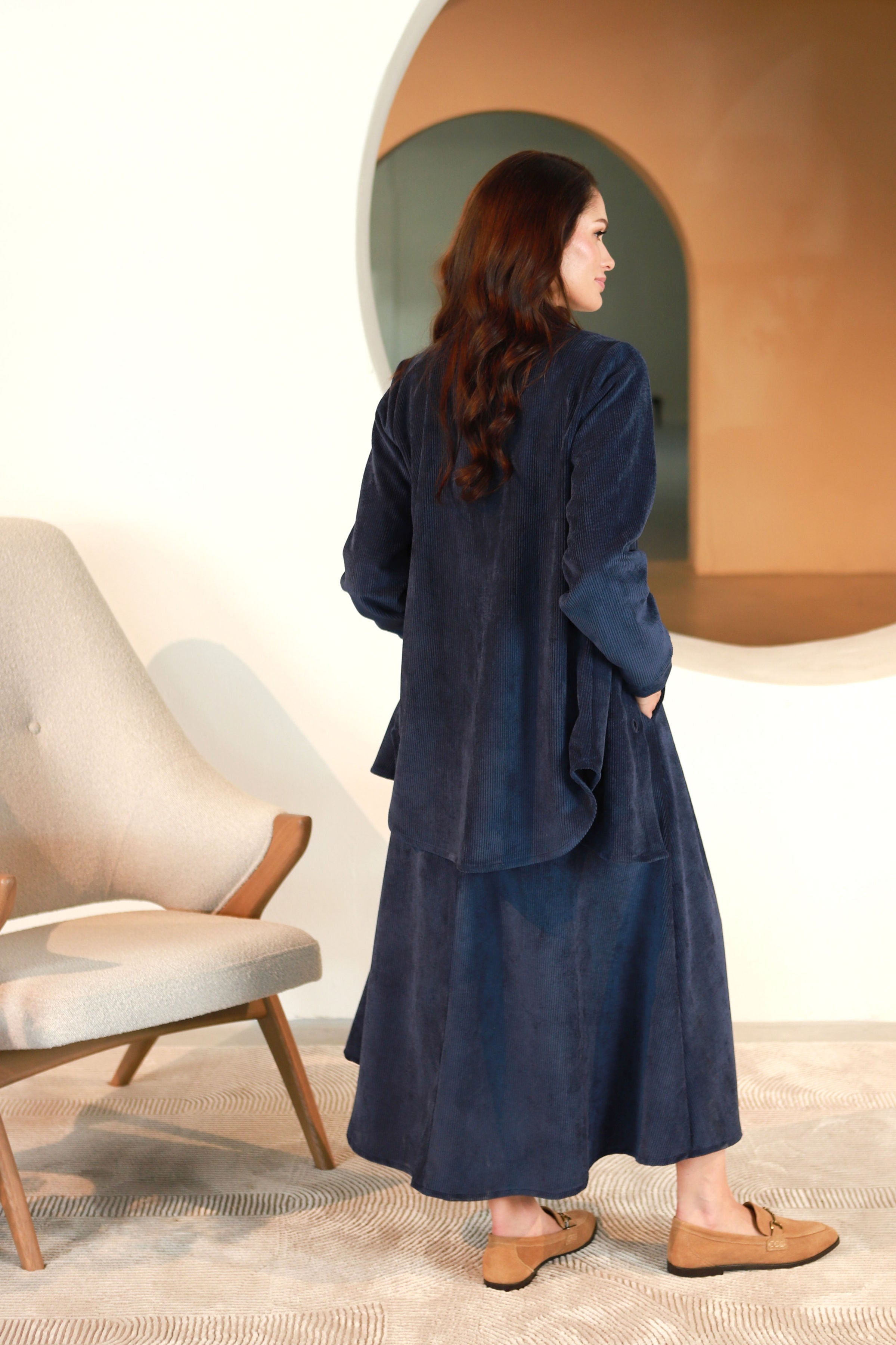 Lega velvetinis švarkelis "Gerda Navy Velvet"