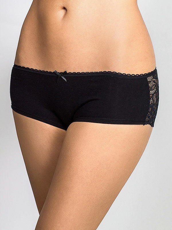 Lega Cotton Boyshort Panties Vestia Black