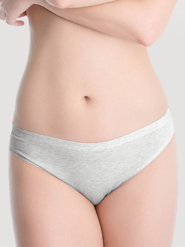 Julimex Cotton Invisible Line High Cut Briefs Melange