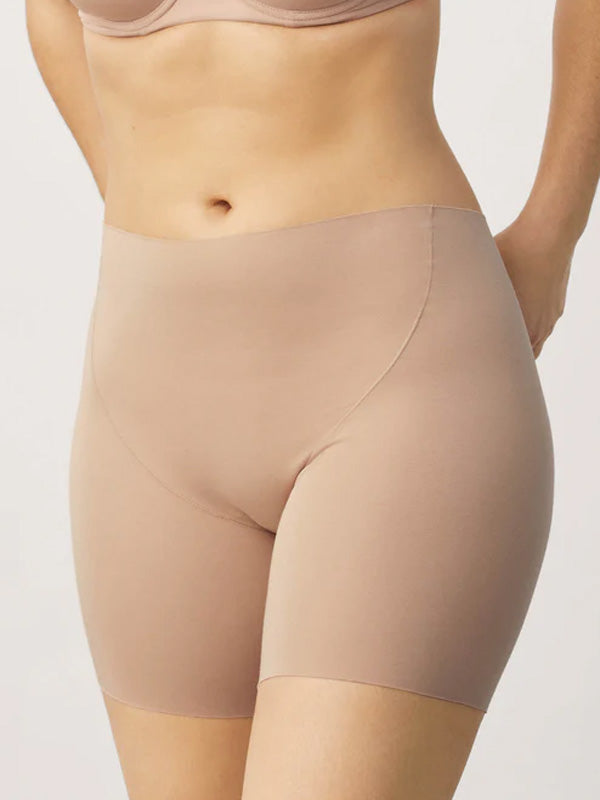Ysabel Mora Laser Cut Cotton Culotte Adalia Nude