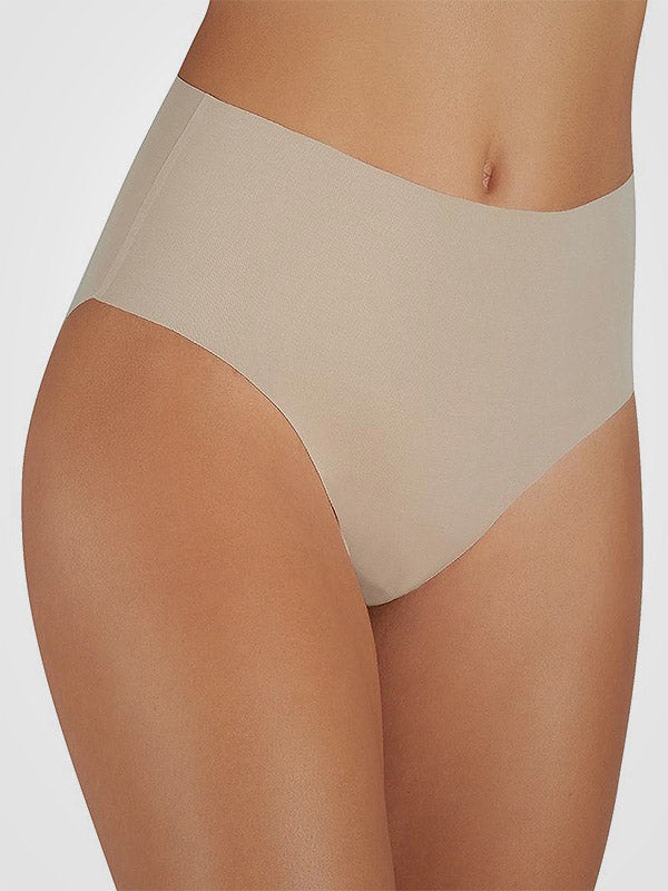 Ysabel Mora Laser-cut Cotton High-waisted Panty Adalia Maxi Nude