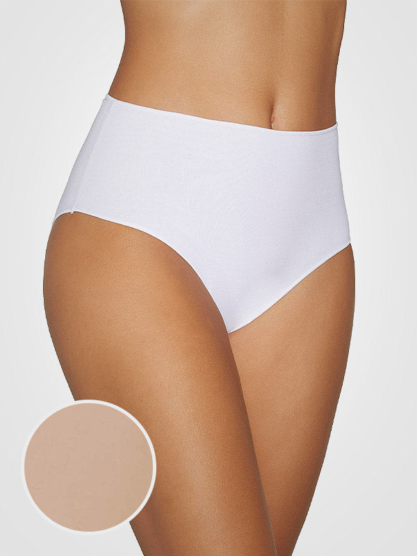 Ysabel Mora Anti-allergic Cotton High-waist Panties Tifanny Maxi Nude