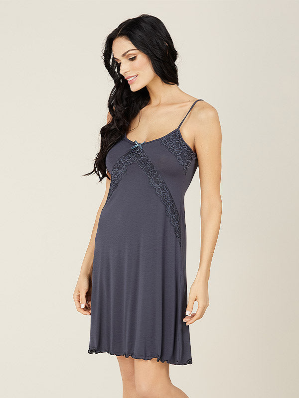 Lega Viscose Chemise Dinara Blueish Grey