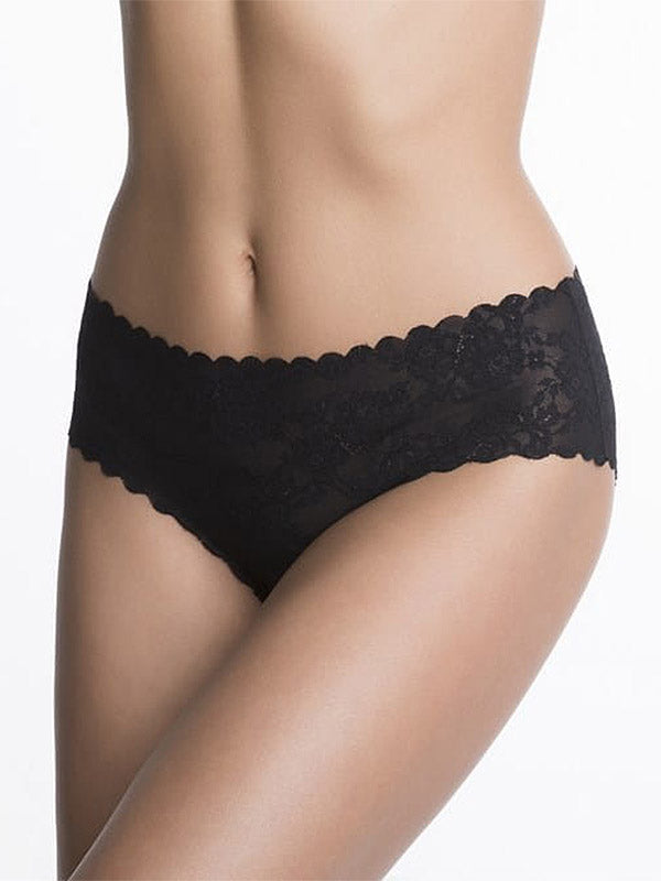 Julimex кружевные безшевные трусики "Bellie Black"