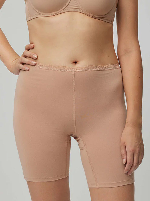 Ysabel Mora Anti-allergic Cotton High-waisted Shorties Elody Nude