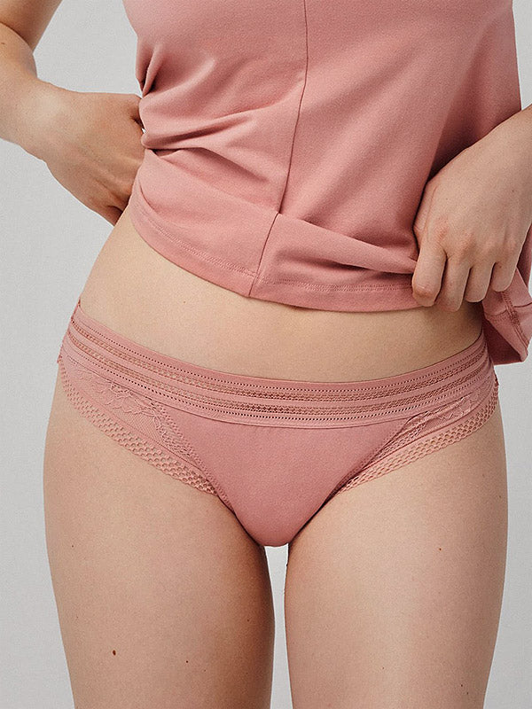 Ysabel Mora Tanga Cotton Briefs Haley Coral