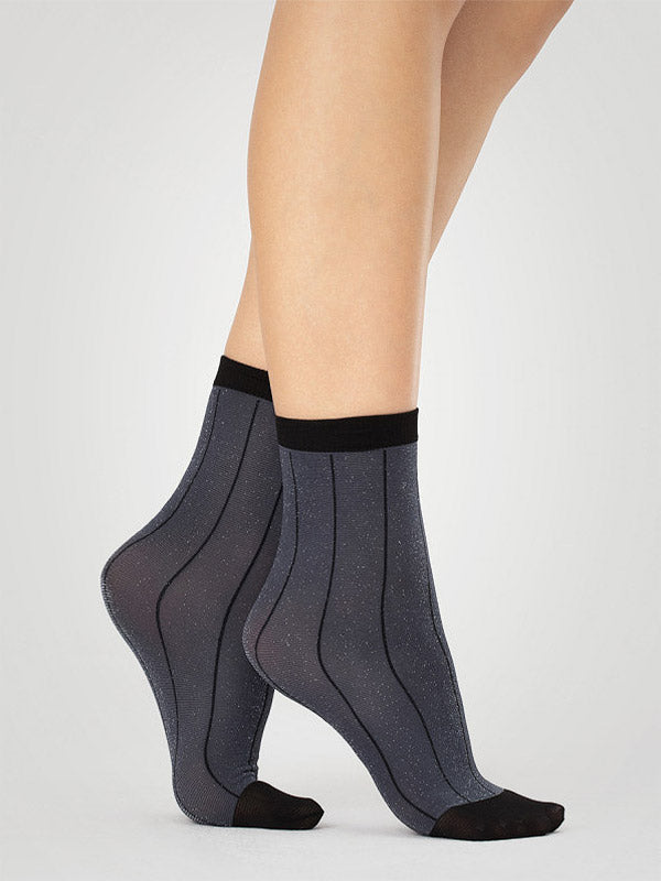 Fiore Lurex Socks Trinket 40 Den Midnight Blue