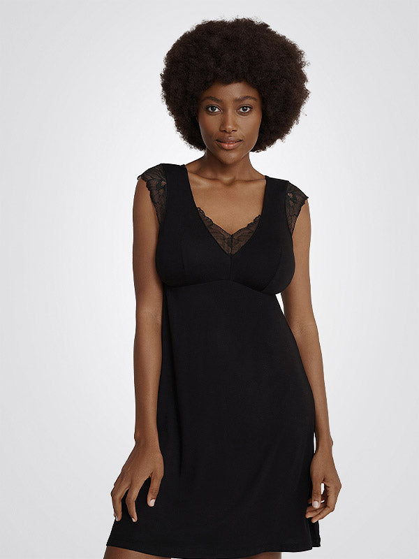 Esotiq Paded Chemise Medal Black