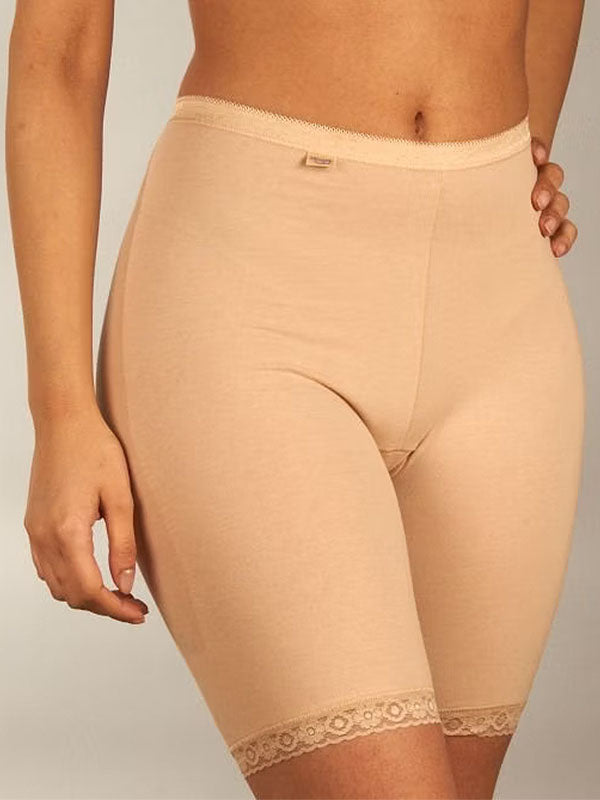 Sloggi хлопковые трусики-шортики "Basic Long Nude"