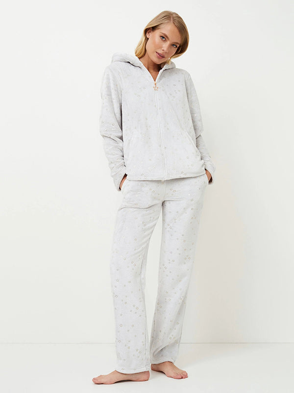 Aruelle тёплая домашняя одежда "Hazel Light Grey"