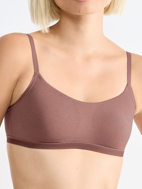 Sloggi мягкий бюстгальтер из органического хлопка "Go Daily Top Dark Pink"