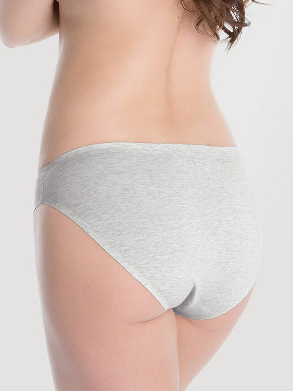 Julimex Cotton Invisible Line High Cut Briefs Melange