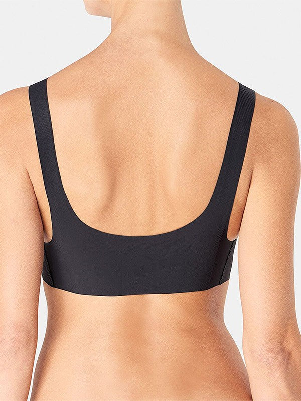 Sloggi мягкий бесшовный push up бюстгальтер без косточек "Zero Feel Bralette Black"