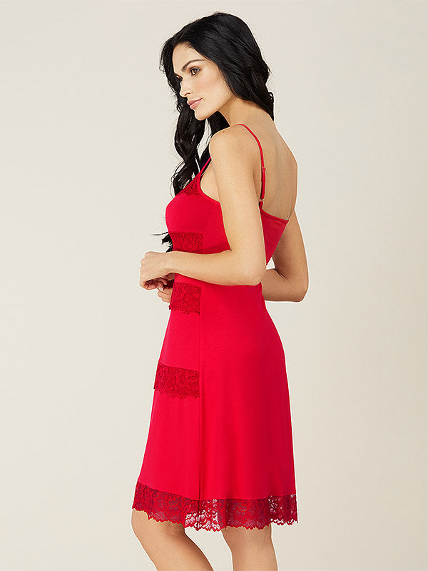 Lega Viscose Nightdress Britta Red