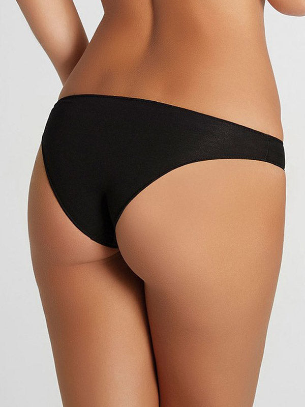 Ysabel Mora Cotton Brazilian Panty Dionna Black