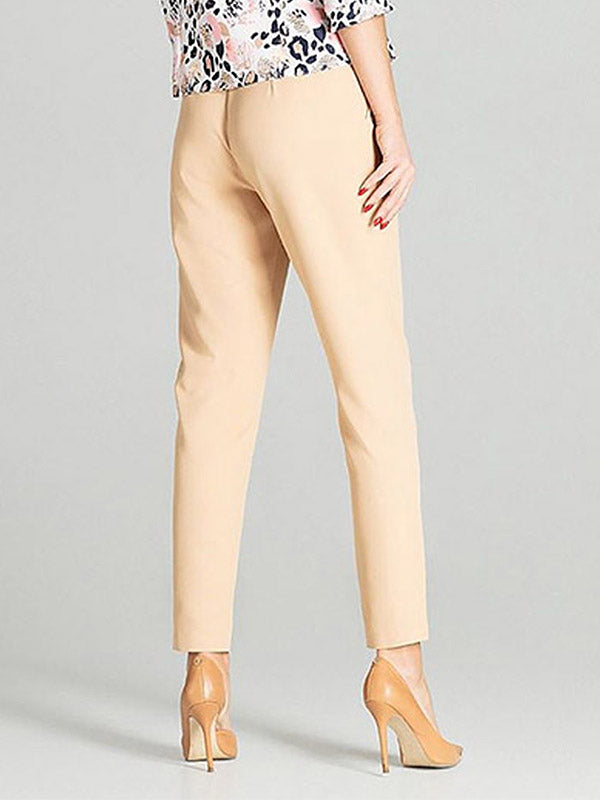 Figl High-waisted Tapered Pants Torri Beige