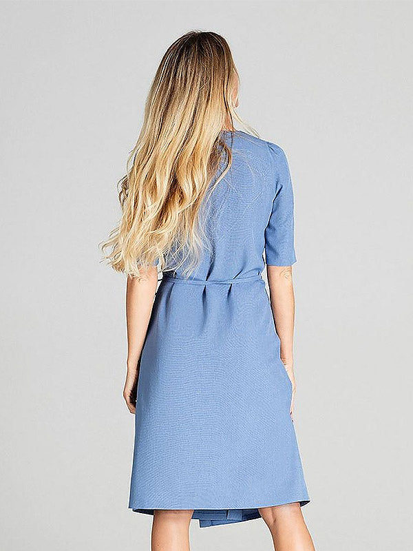 Figl Wrap Dress Paulina Blue