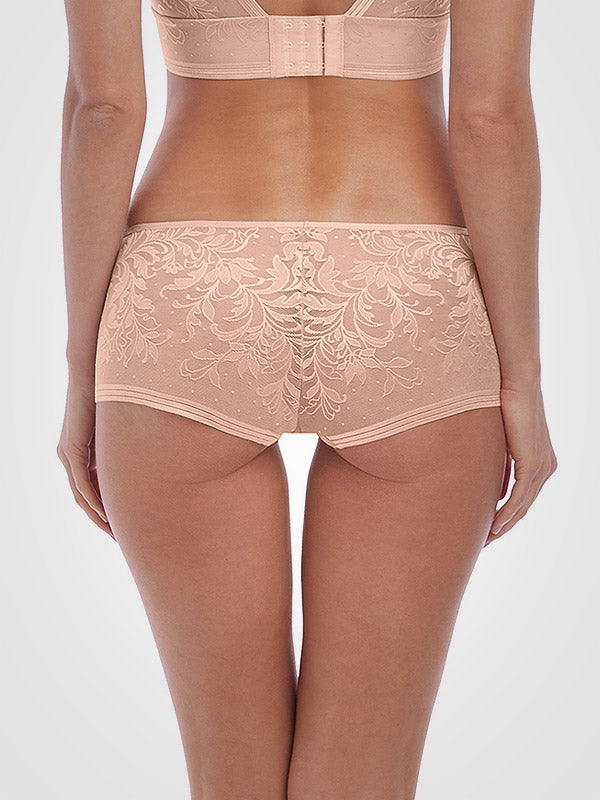 Wacoal Lace Shorties Net Effects Rose Dust
