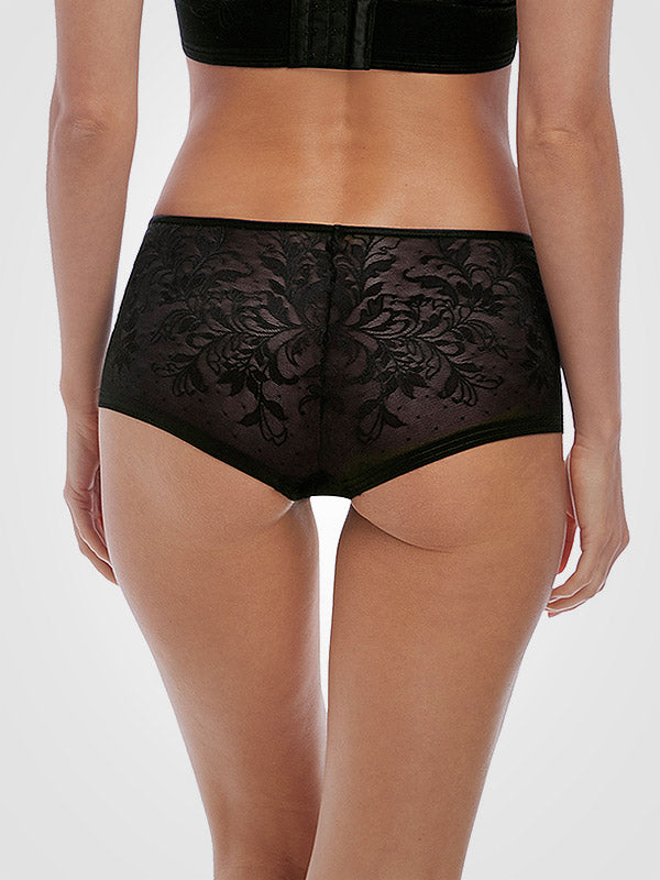 Wacoal Lace Shorties Net Effects Black