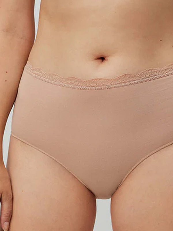 Ysabel Mora Cotton High-waist Panty Elody Maxi Nude