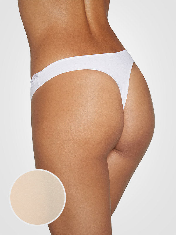 Ysabel Mora Cotton Thong Elody Nude
