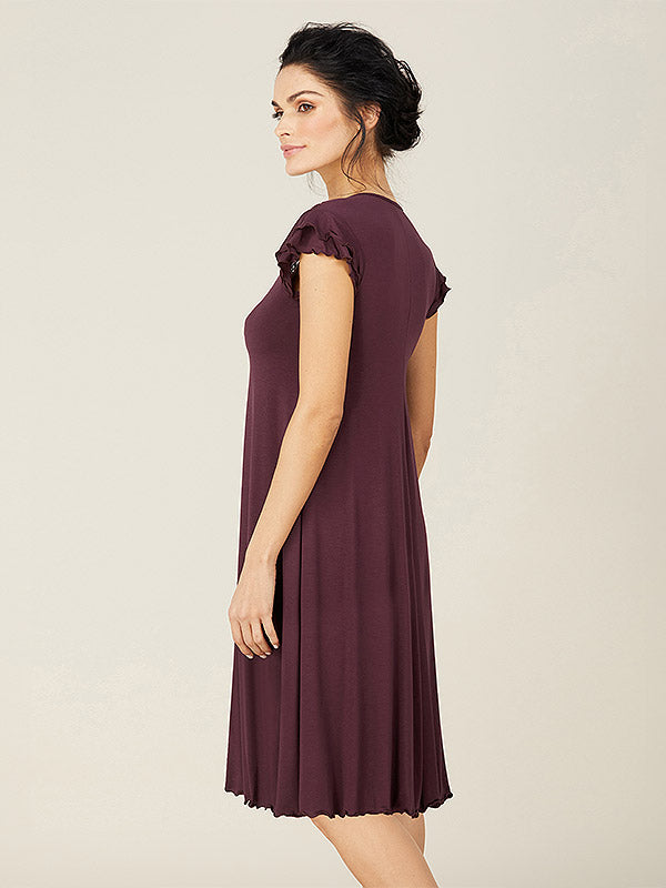 Lega Viscose Chemise Terra Wine