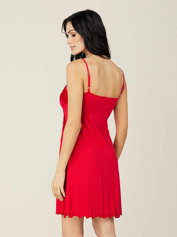 Lega Viscose Chemise Dinara Red