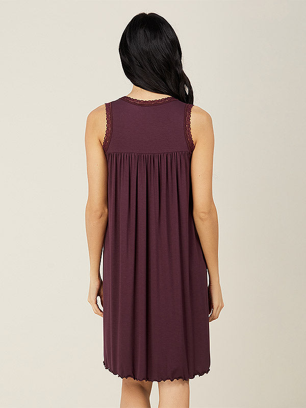 Lega Viscose Chemise Merita Wine