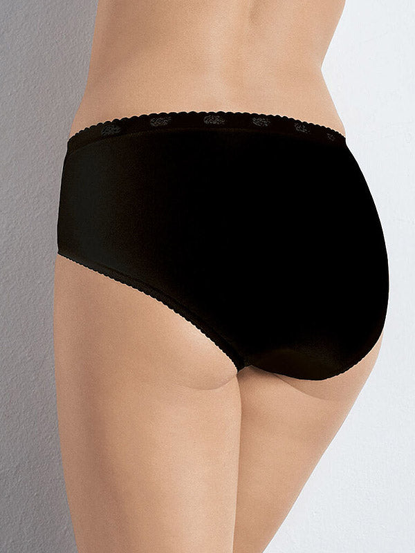 Sloggi Cotton High-Waist Panty with Lace Chic Midi Black