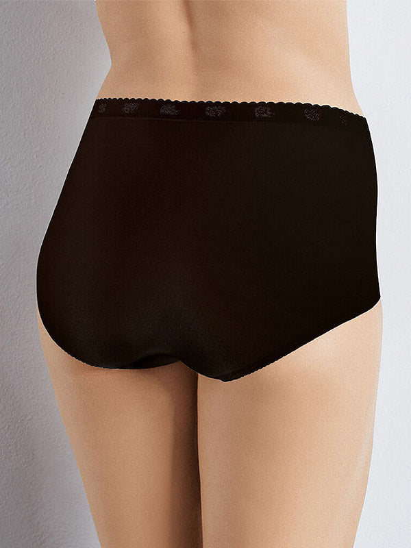 Sloggi Cotton High-Waist Panty with Lace Chic Maxi Black