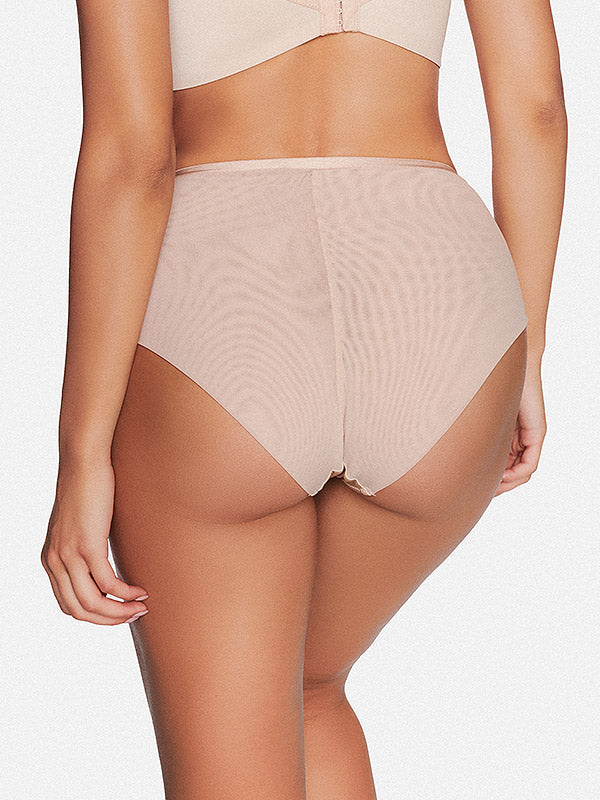 Esotiq High-waist Panty with Lace Bethany Nude