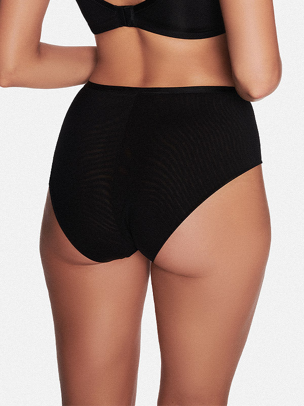 Esotiq High-waist Panty with Lace Bethany Black