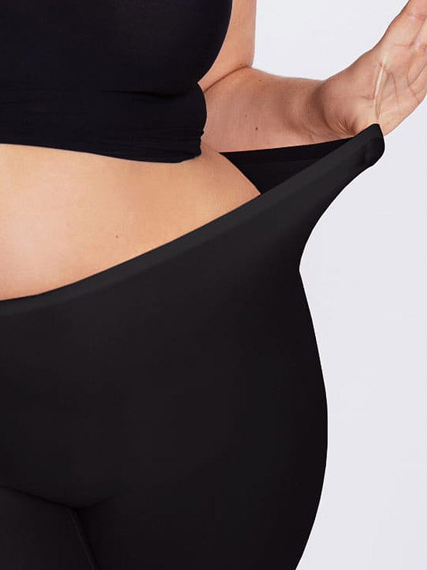 Julimex Stretchy Seamless Shorts for Expecting Moms Flexi-One Black
