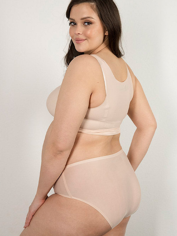 Julimex эластичные безшовные трусики для беременных "Flexi-One Maxi Nude"