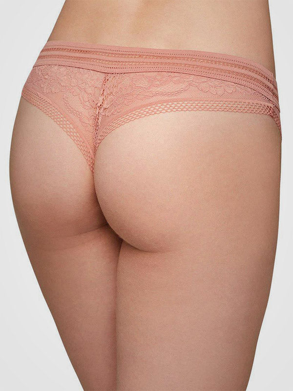 Ysabel Mora Tanga Cotton Briefs Haley Coral