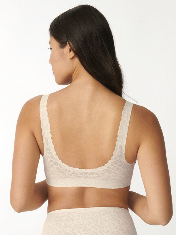 Sloggi инновационный кружевной бралетт с подкладкой "Zero Feel Lace 2.0 Cream"