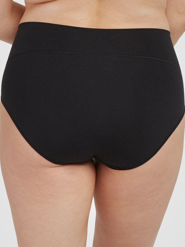 Spanx корректирующие трусики из хлопка и модала "Cotton Comfort Black"