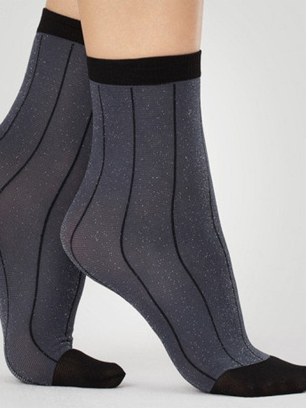Fiore Lurex Socks Trinket 40 Den Midnight Blue