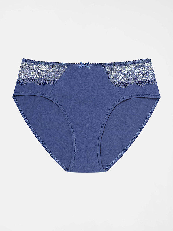 Henderson 2 комплект хлопковых трусиков "Hally Blue - Grey Melange"