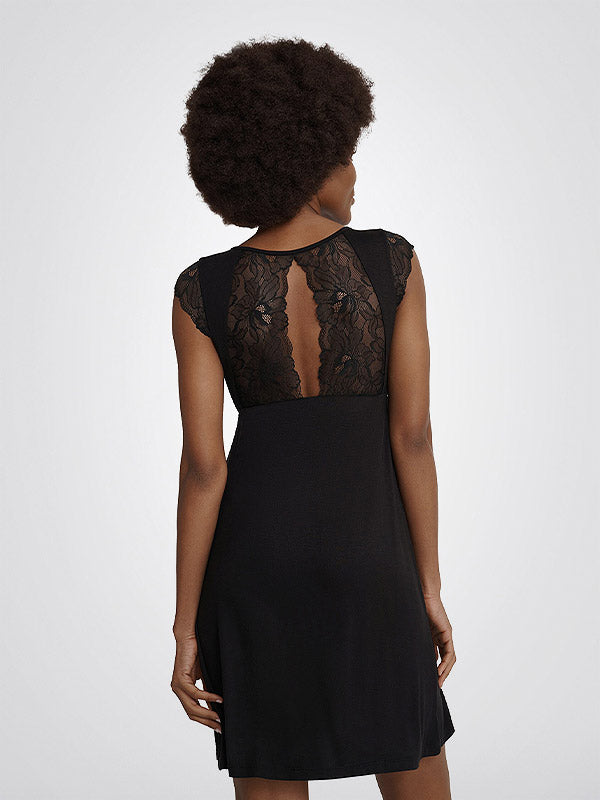 Esotiq Paded Chemise Medal Black