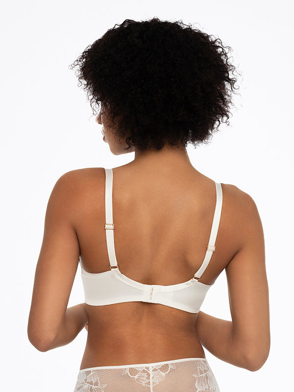 Esotiq Lacey Underwired Bra Nathalie White - Nude