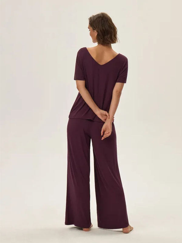 Esotiq Viscose Pyjamas with Long Trousers Juliette Violet