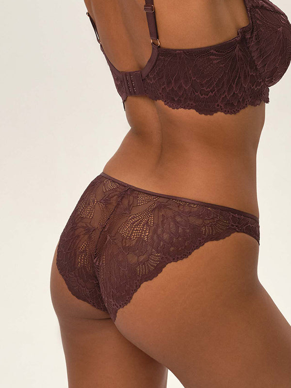 Esotiq Lace Brief Olive 2 Choco
