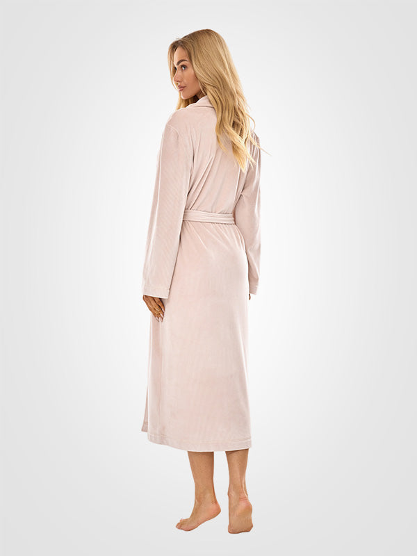 L&L длинный халат с узором "Aura Angora Velour"
