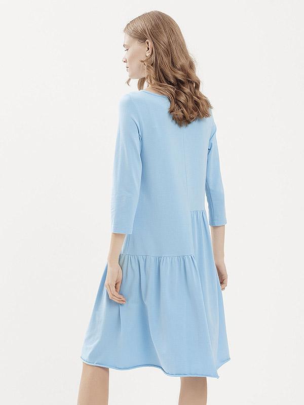 Utenos medvilnės ir modalo suknelė "Ayako Light Blue"