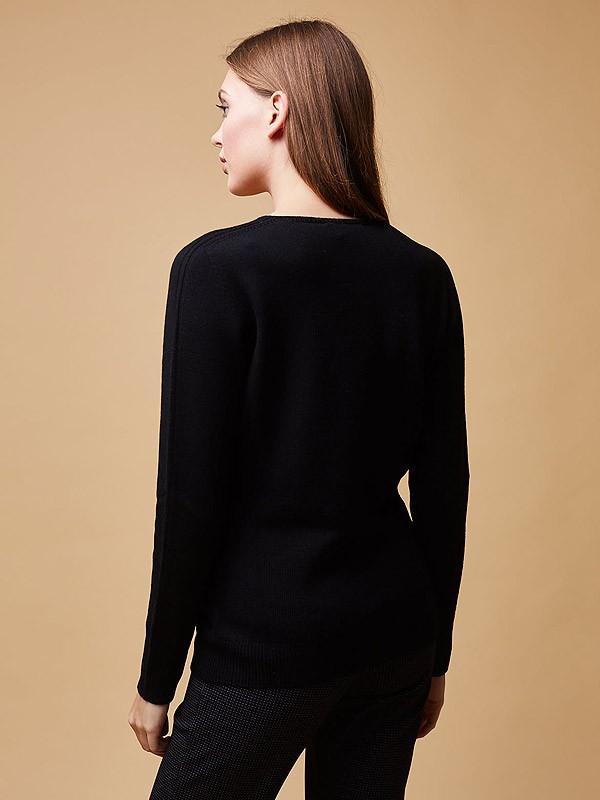 ON•LOGO merino vilnos megztinis "Orta Black"