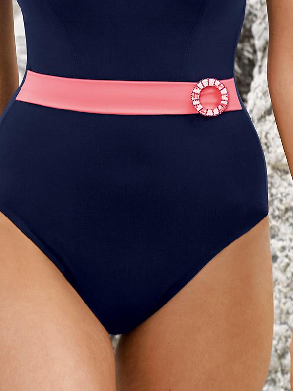 Lidea vientisas maudymosi kostiumėlis "Venice Beach Navy - Pink"
