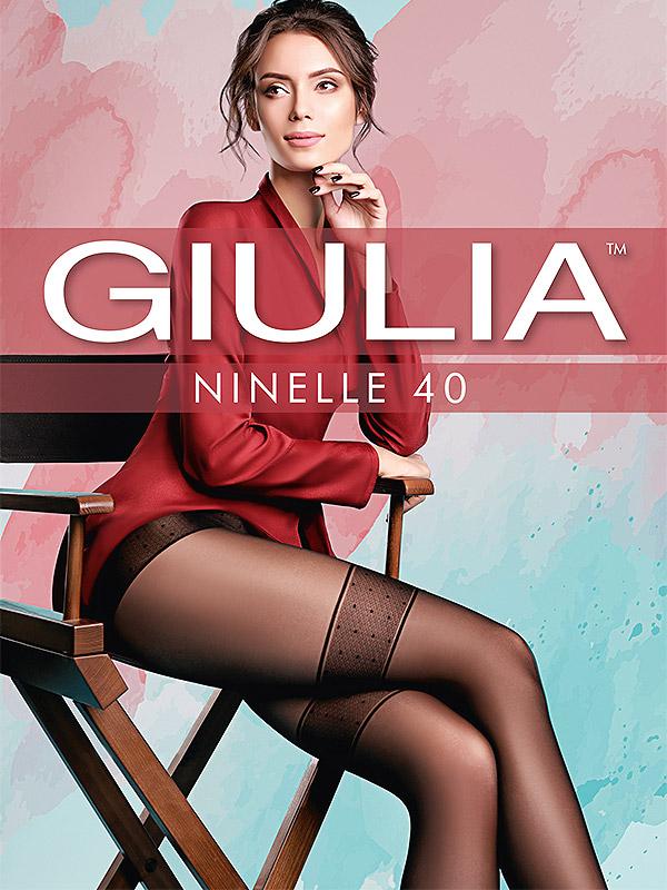 Giulia pėdkelnės su kojinių imitacija "Ninelle N.1 40 Den Nero"