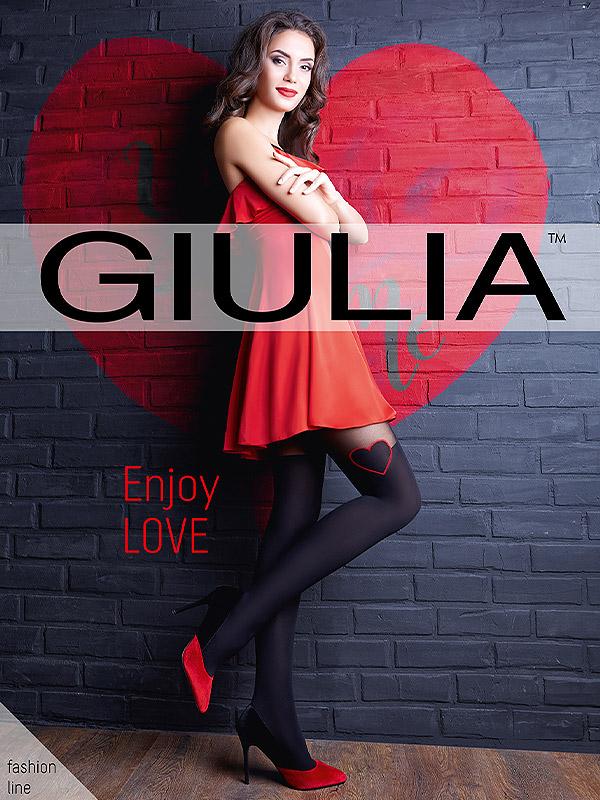 Giulia pėdkelnės su kojinių imitacija "Enjoy Love 60 Den Nero"